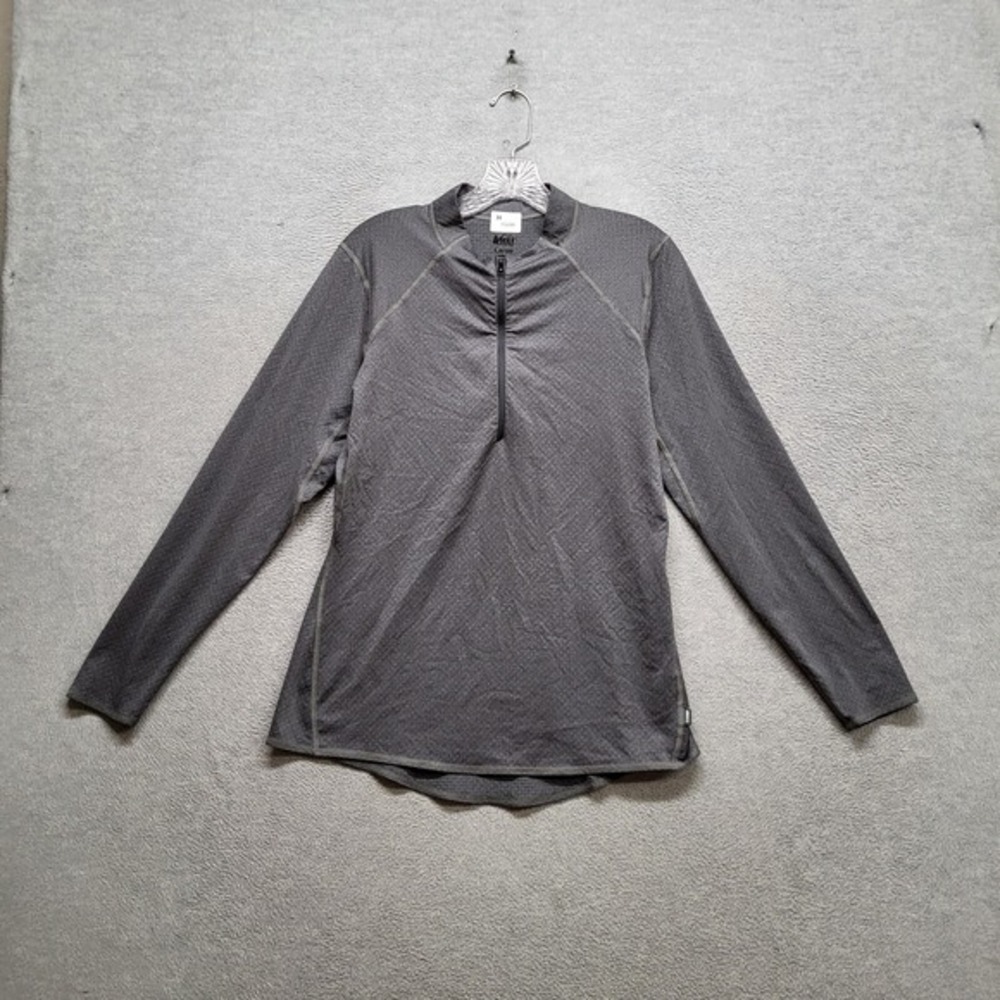 REI Coop Women Activewear Top Large Gray 1/2 Zip‎ Long Sleeve Pullover